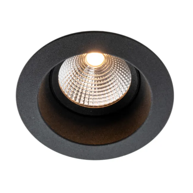 Spot încastrabil SLC ONE SOFT, negru mat, 2700K, CRI90, IP44, 36° [2]