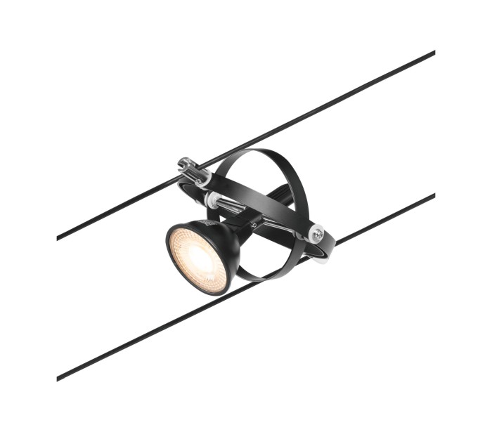 Spot individual Cardan GU5,3, max. 10W, 12V, negru mat-crom [5]