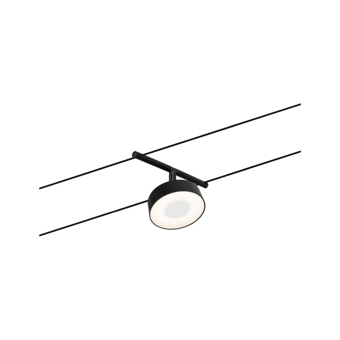Spot individual Circle LED 400lm 5W 3000K  12V negru mat-crom [2]