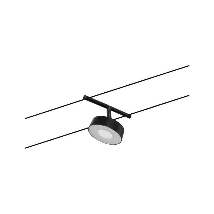 Spot individual Circle LED 400lm 5W 3000K  12V negru mat-crom [4]