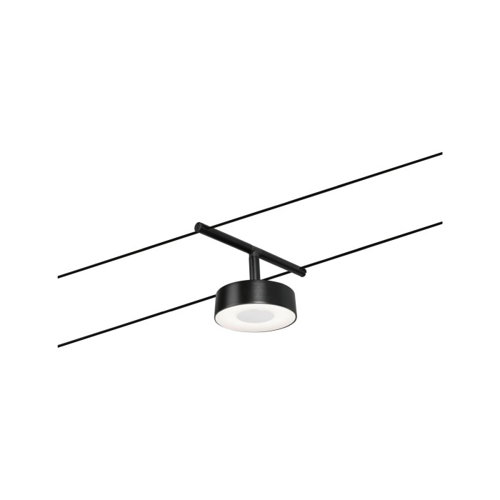 Spot individual Circle LED 400lm 5W 3000K  12V negru mat-crom [3]