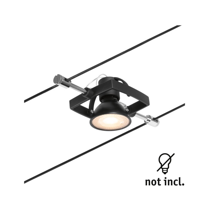 Spot individual Mac II GU5,3,  max. 10W, 12V, negru mat-crom [3]