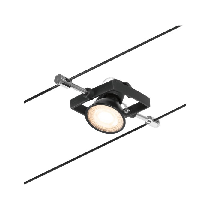 Spot individual Mac II GU5,3,  max. 10W, 12V, negru mat-crom [4]