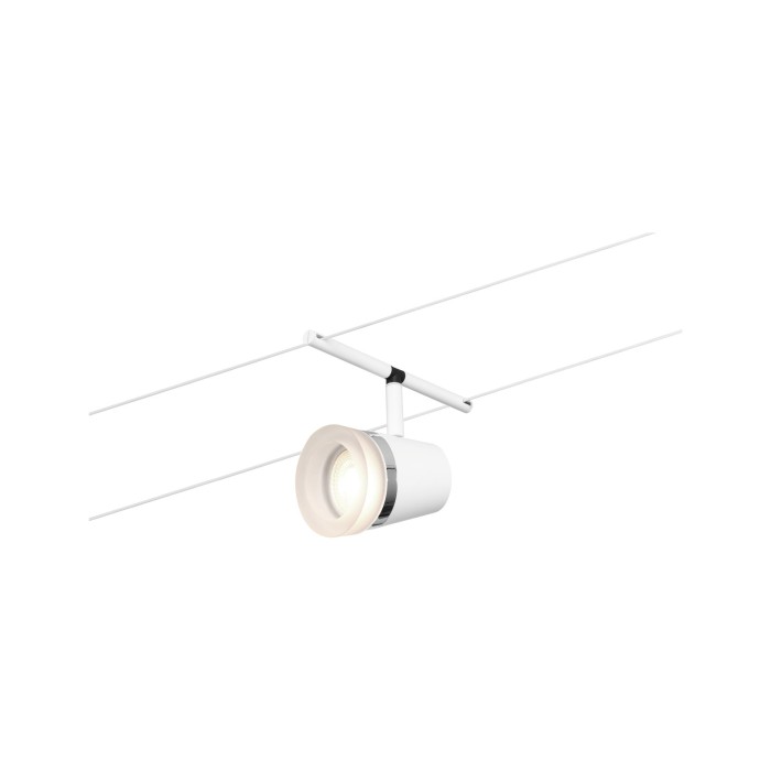 Spot individual pe cablu Cone GU5,3, max. 10W, 12V alb mat-crom [3]