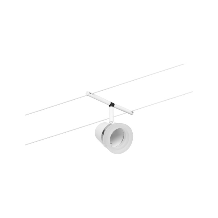 Spot individual pe cablu Cone GU5,3, max. 10W, 12V alb mat-crom [4]