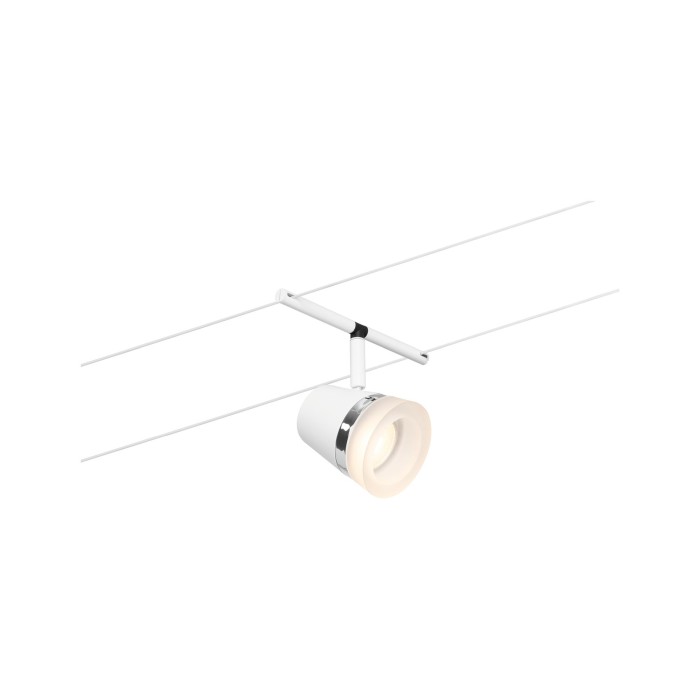 Spot individual pe cablu Cone GU5,3, max. 10W, 12V alb mat-crom [2]