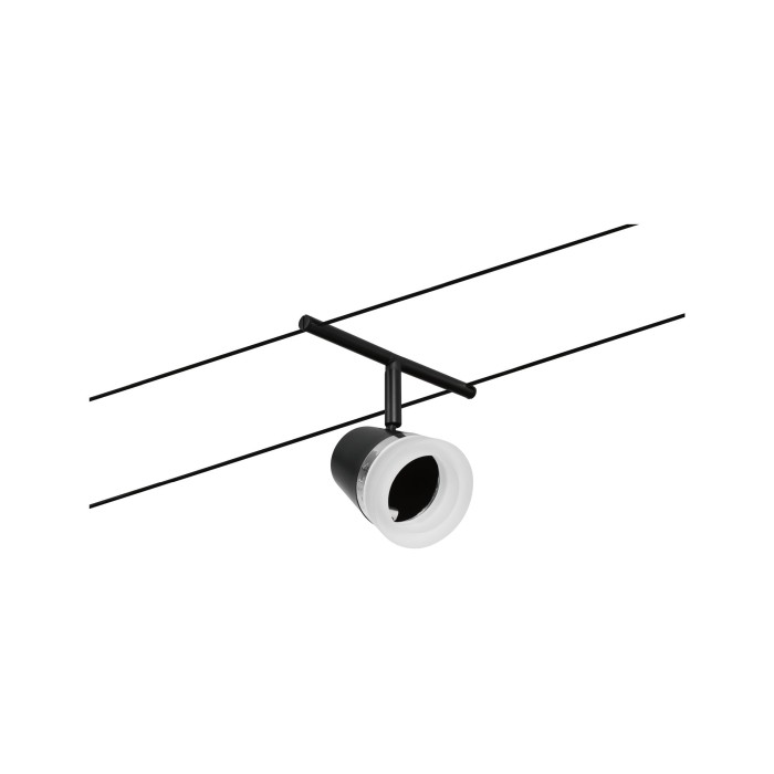 Spot individual pe cablu Cone GU5,3, max. 10W, 12V negru mat-crom [4]