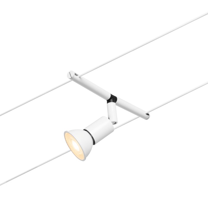 Spot individual pe cablu Salt GU5,3, max. 10W, 12V, alb mat-crom [4]
