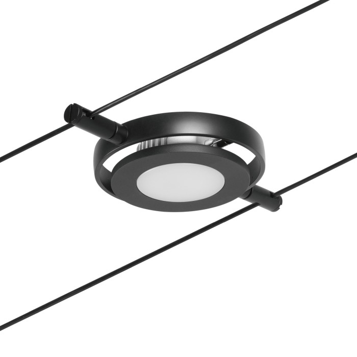 Spot individual RoundMac LED 450lm 4,5W 3000K  12V negru mat-crom [4]