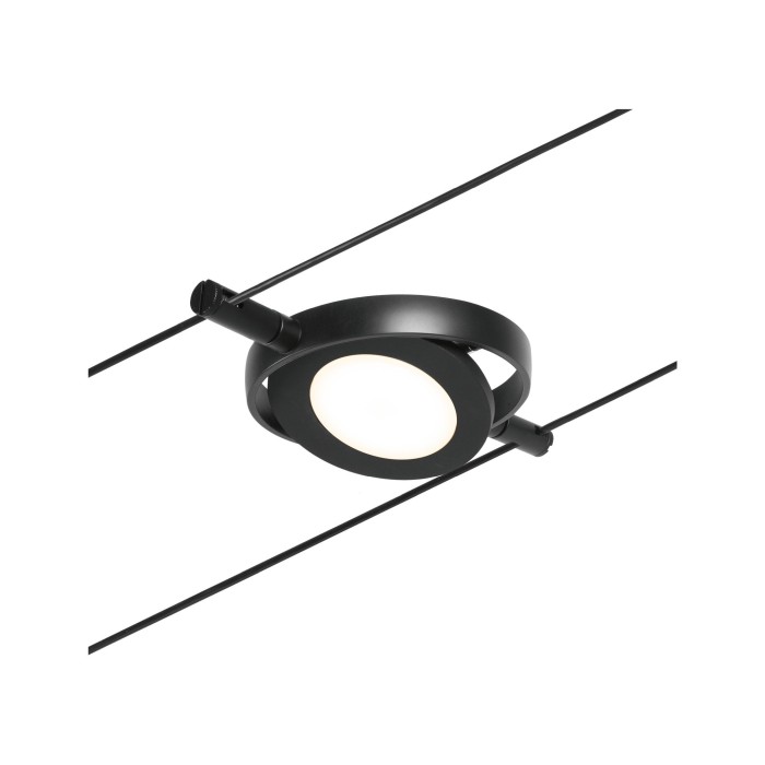 Spot individual RoundMac LED 450lm 4,5W 3000K  12V negru mat-crom [3]