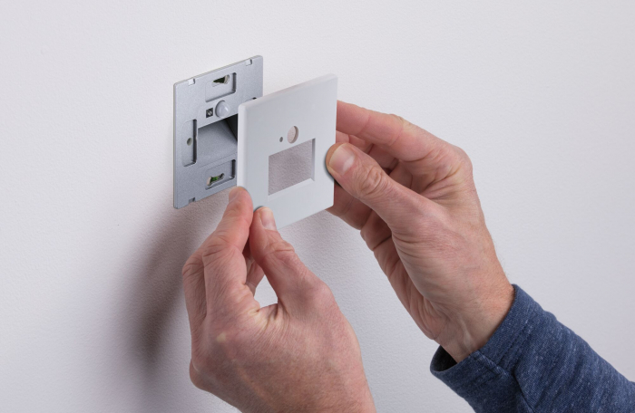 Spot LED vertical Edge Quadro, pătrat, 80x42mm, 1,2W, 25lm, 230V,  2700K, alb [7]