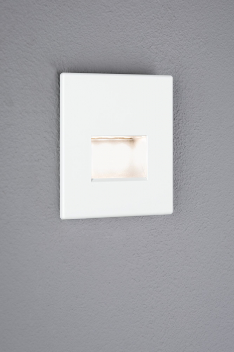 Spot LED vertical Edge Quadro, pătrat, 80x5mm, 1,2W, 50lm, 230V,  2700K, alb mat [6]