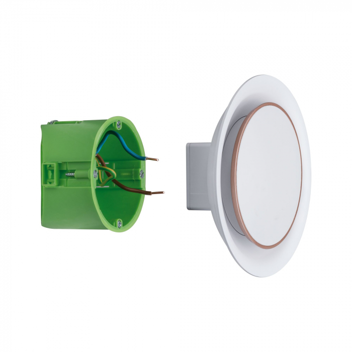Spot LED vertical Neordic, rotund, 123mm, 2W, 30lm, 230V, 2700K, alb mat [9]