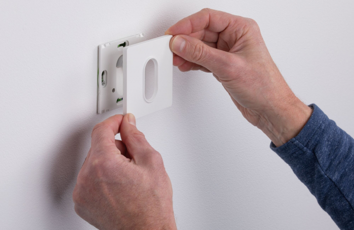 Spot LED vertical, pătrat, 78x35mm, 1,1W, 65lm, 230V, 2700K, alb [5]