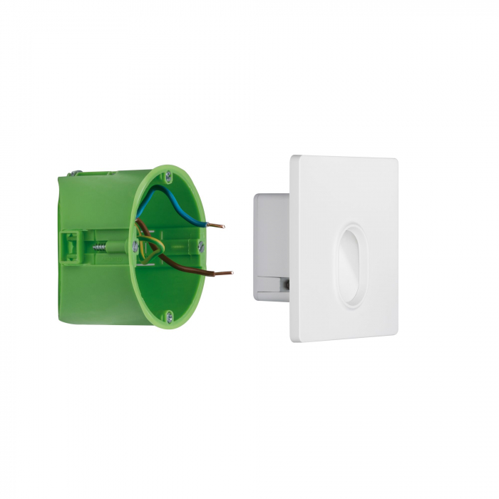 Spot LED vertical, pătrat, 78x35mm, 1,1W, 65lm, 230V, 2700K, alb [7]