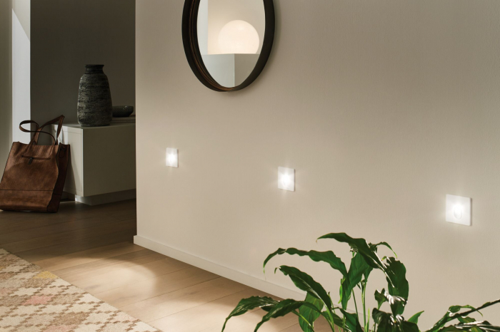 Spot LED vertical, pătrat, 78x35mm, 1,1W, 65lm, 230V, 2700K, alb [3]