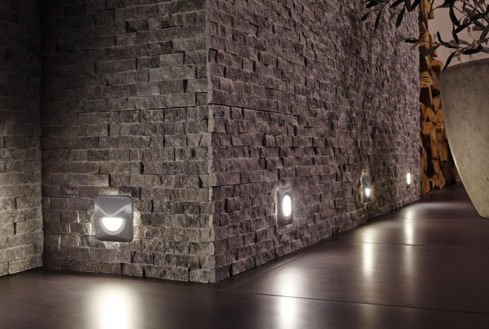 Spot LED vertical Special Line, rotund, 76mm, 1,4W, 140lm, 230V, 3000K, opal, IP65 [4]