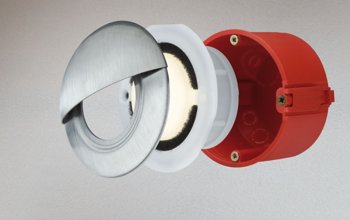 Spot LED vertical Special Line, rotund, 76mm, 1,4W, 140lm, 230V, 3000K, opal, IP65 [8]