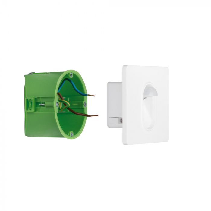 Spot LED vertical Wall, pătrat, 78x35mm, 1,1W, 65lm, 230V, 2700K, alb [8]