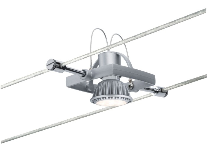 Spot MacII pe cablu max 1x10W GU5,3 crom mat 12V metal/plastic [2]