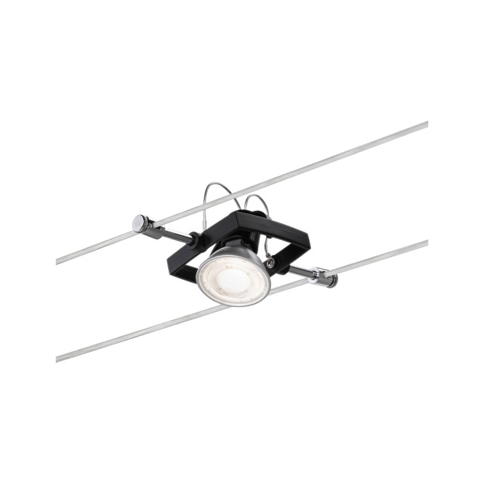 Spot MacII pe cablu max 1x10W GU5,3 negru mat 12V metal/plastic [3]