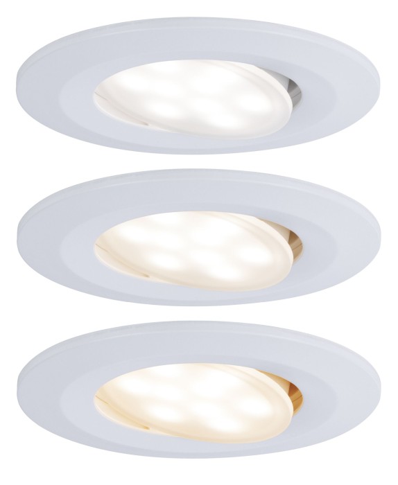 Spot încastrabil Calla IP65 rotund, orientabil LED 550lm 5,5W 230V alb mat, temperatură de culoare variabilă în 3 pași [5]