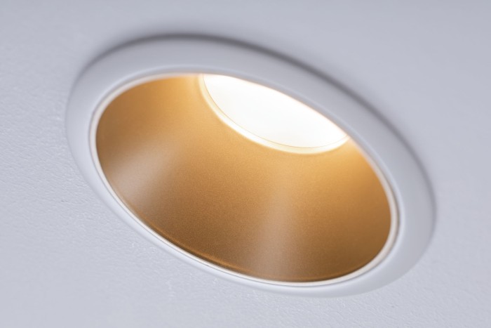 Spot încastrabil Cole Coin LED 1x6,5W 2700K 230V alb/auriu mat, flux luminos variabil în 3 pași [5]