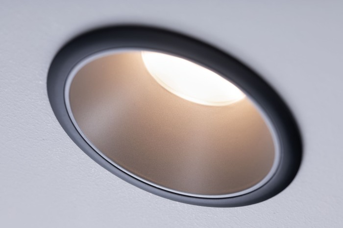 Spot încastrabil Cole Coin LED 1x6,5W 2700K 230V negru/argintiu, flux luminos variabil în 3 pași [5]