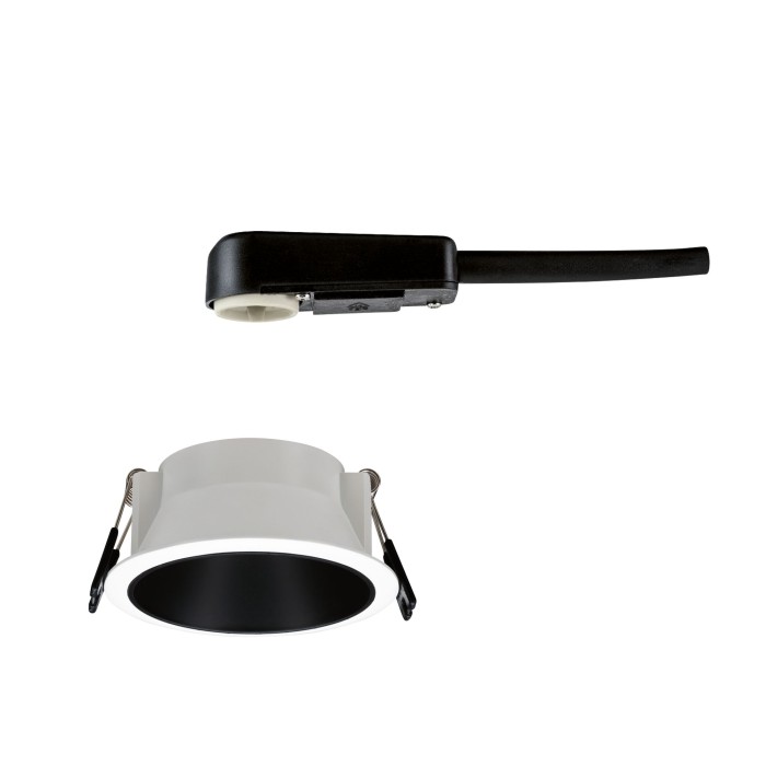 Spot încastrabil Cole rotund, fix max 1x10W GU10 230V alb/negru mat [7]