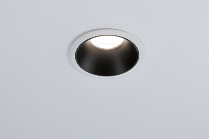 Spot încastrabil Cole rotund, fix max 1x10W GU10 230V alb/negru mat [4]