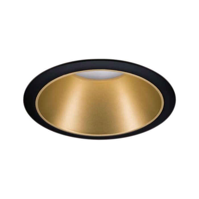 Spot încastrabil Cole rotund, fix max 1x10W GU10 230V negru mat/auriu [2]