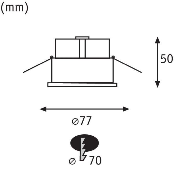 Spot încastrabil Cymbal fix max 1x10W alb mat [5]