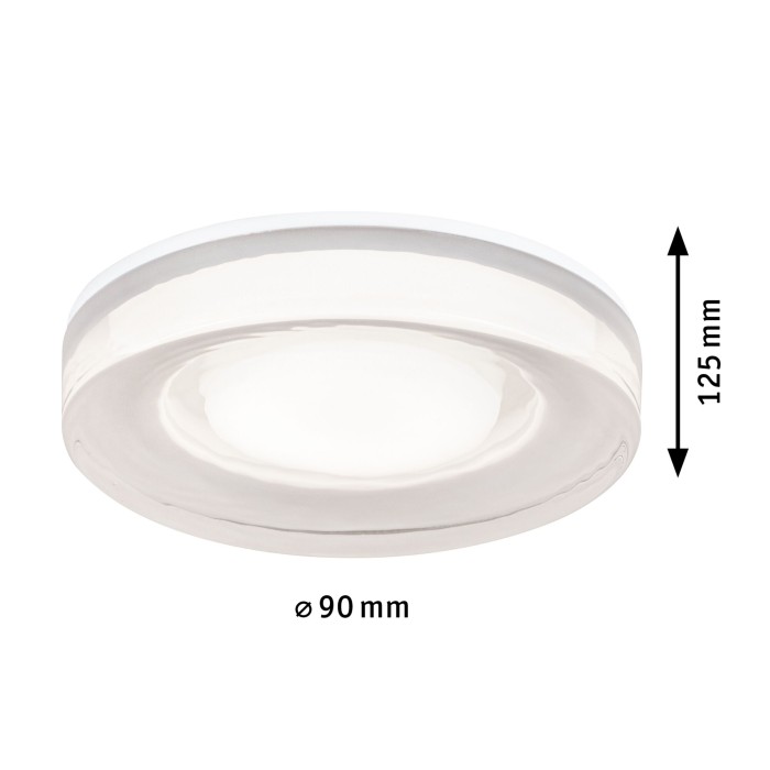 Spot încastrabil de baie Luena, IP65, GU10, 230V, max. 35W, alb [3]