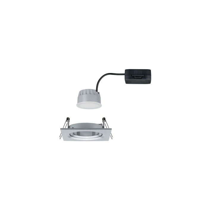 Spot încastrabil Nova Coin pătrat, orienatbil LED 1x6,5W 2700K 230V aluminiu, flux luminos variabil în 3 pași [3]