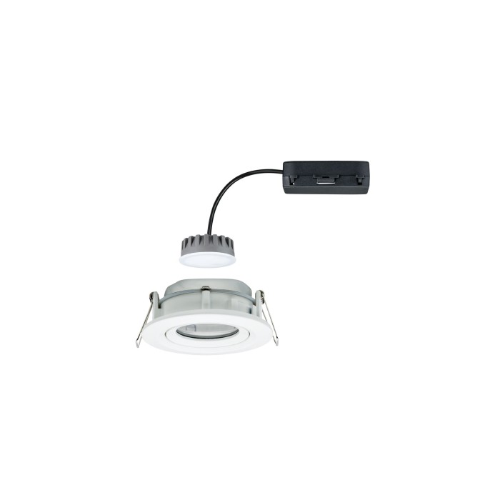 Spot încastrabil Nova Plus Coin IP65 rotund, orientabil LED 1x6,8W 633lm 2700K alb mat, flux luminos variabil [5]