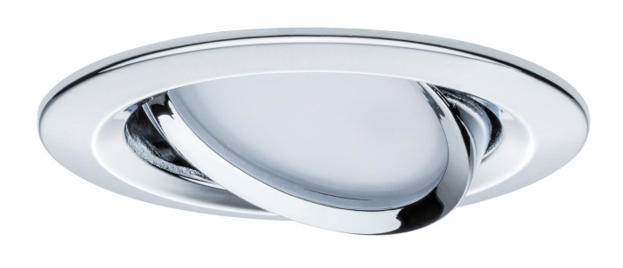 Spot încastrabil Nova Plus Coin rotund, orientabil LED 1x6,8W 2700K 230V 51mm crom, cu flux luminos variabil [2]