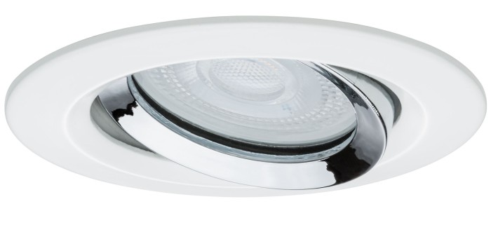 Spot încastrabil Nova Plus IP65 orientabil 1x6W 230V 4000K GU10 51mm alb mat-crom [2]