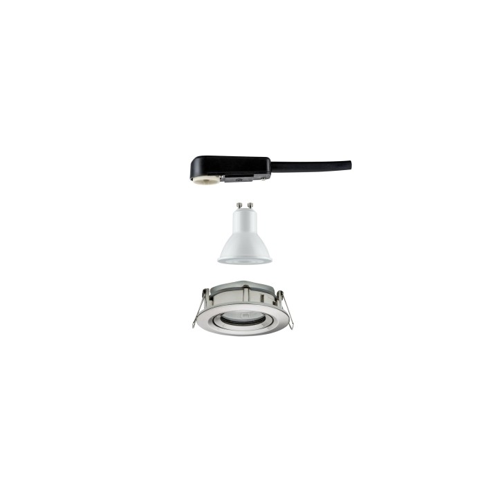 Spot încastrabil Nova Plus IP65 orientabil 1x6W 230V 4000K GU10 51mm metal mat [5]