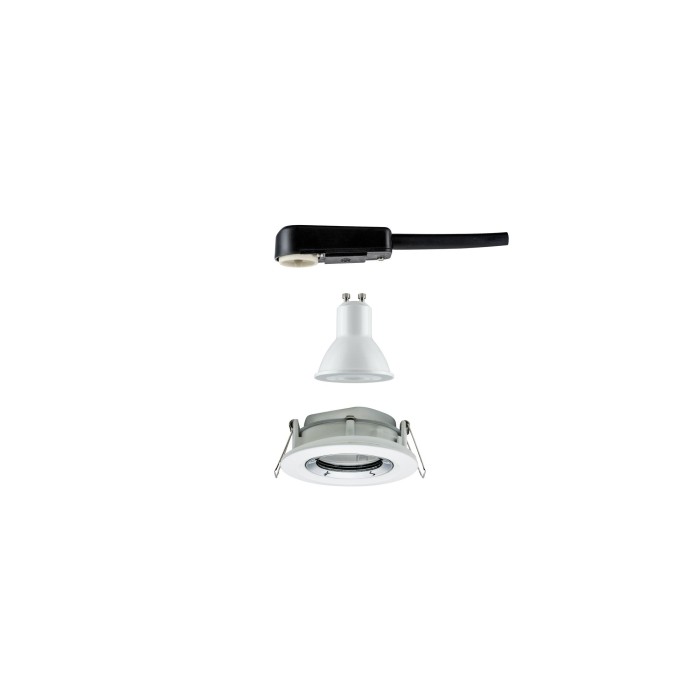 Spot încastrabil Nova Plus IP65 orientabil 1x6W 230V 4000K GU10 51mm alb mat-crom [5]