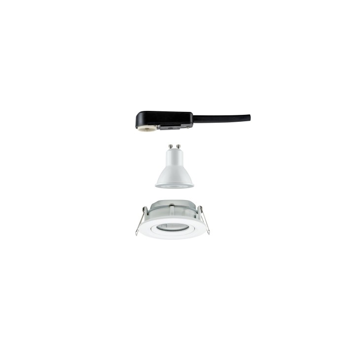 Spot încastrabil Nova Plus IP65 orientabil 1x6W 230V 4000K GU10 51mm alb mat [5]