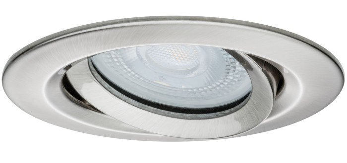 Spot încastrabil Nova Plus IP65 orientabil LED 1x 7W 230V GU10 51mm metal mat , aluminiu/zinc [2]