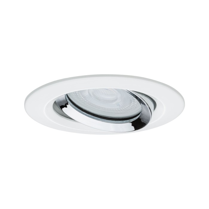 Spot încastrabil Nova Plus IP65 orientabil max 1x35W G GU10/GU5,3 51mm alb crom mat [2]