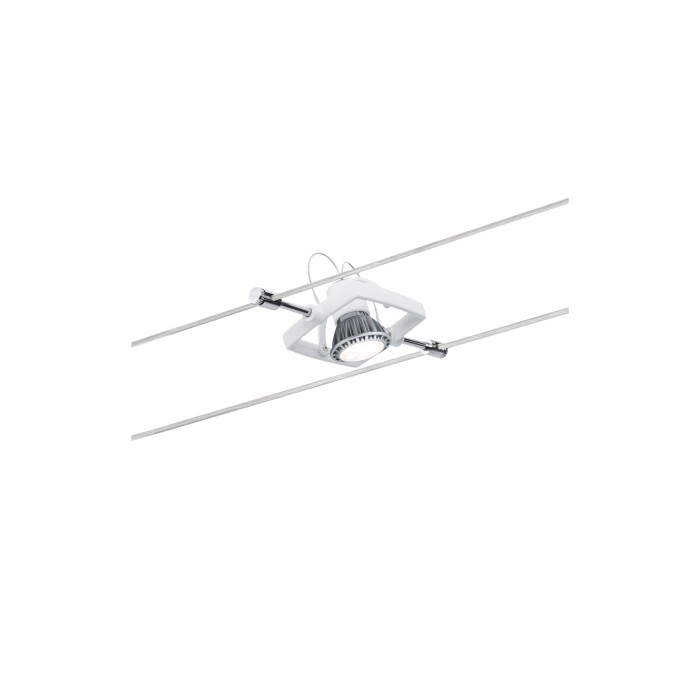 Spot pe cablu MacII max 1x10W GU5,3 alb 12V metal/plastic [3]