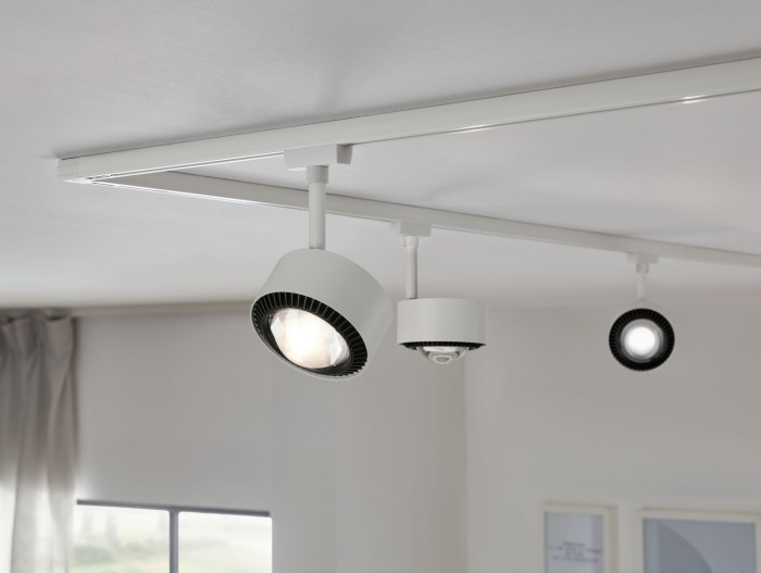 Spot pentru șină Urail, Aldan 9W alb/negru, cu flux luminos variabil [5]
