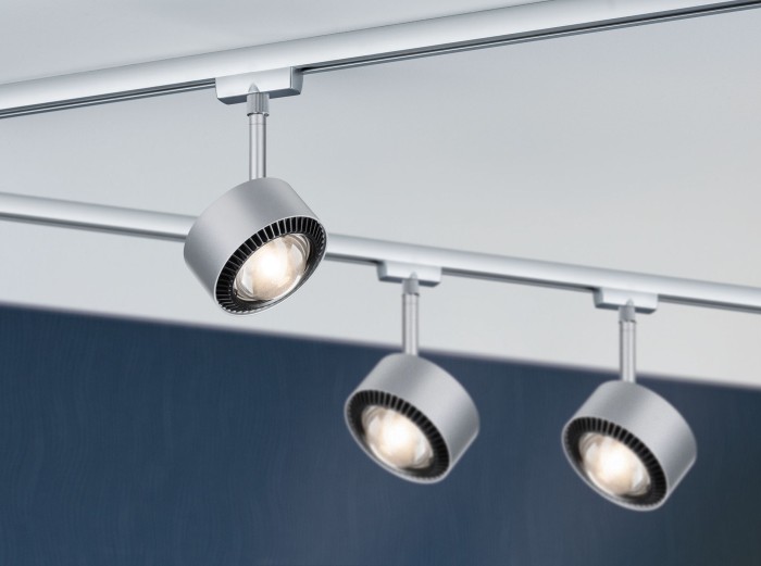 Spot pentru șină Urail, Aldan 9W crom mat/negru, cu flux luminos variabil [3]