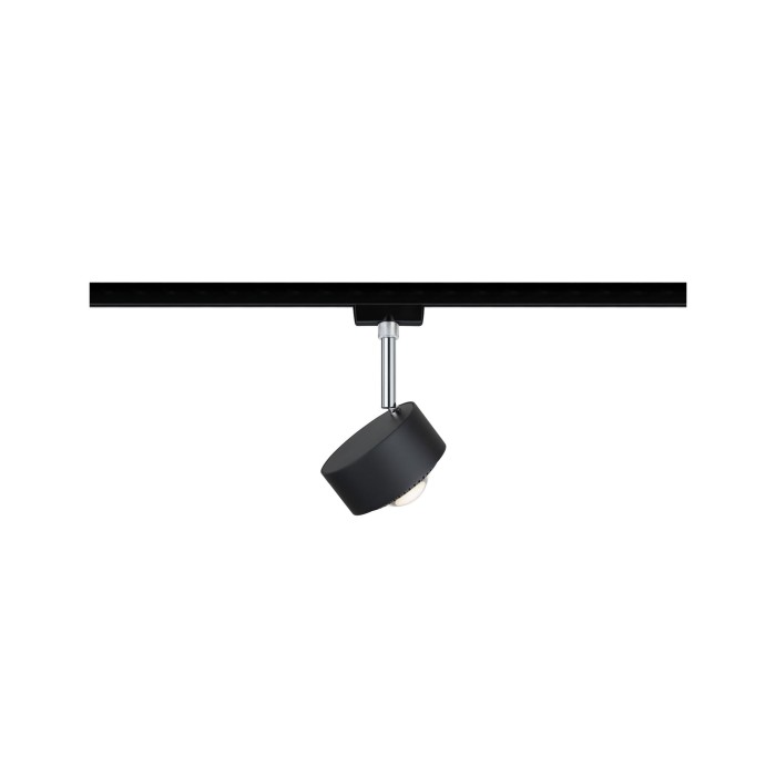 Spot pentru șină Urail, Aldan 9W negru/crom mat, cu flux luminos variabil [3]