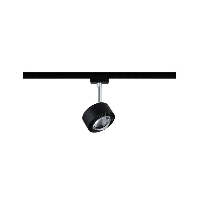 Spot pentru șină Urail, Aldan 9W negru/crom mat, cu flux luminos variabil [2]