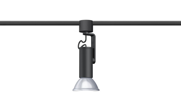 Spot pentru șină Urail, Apol II max50W E27 negru [3]