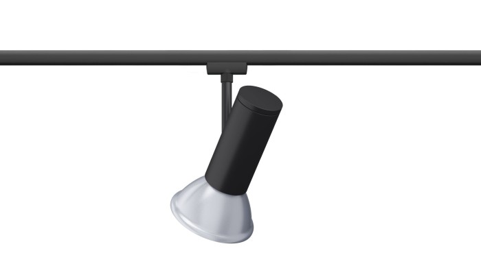 Spot pentru șină Urail, Apol max50W E27 negru [3]