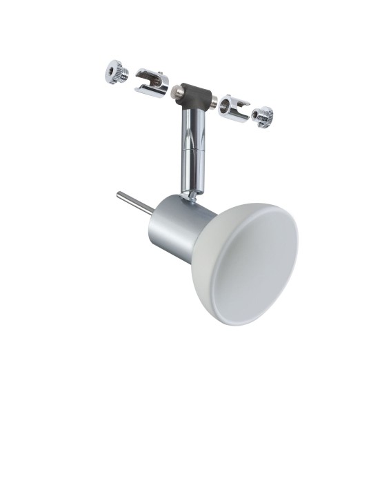 Spot Sheela pe cablu max 1x10W GU5,3 crom mat/opal 12V metal/sticlă [2]